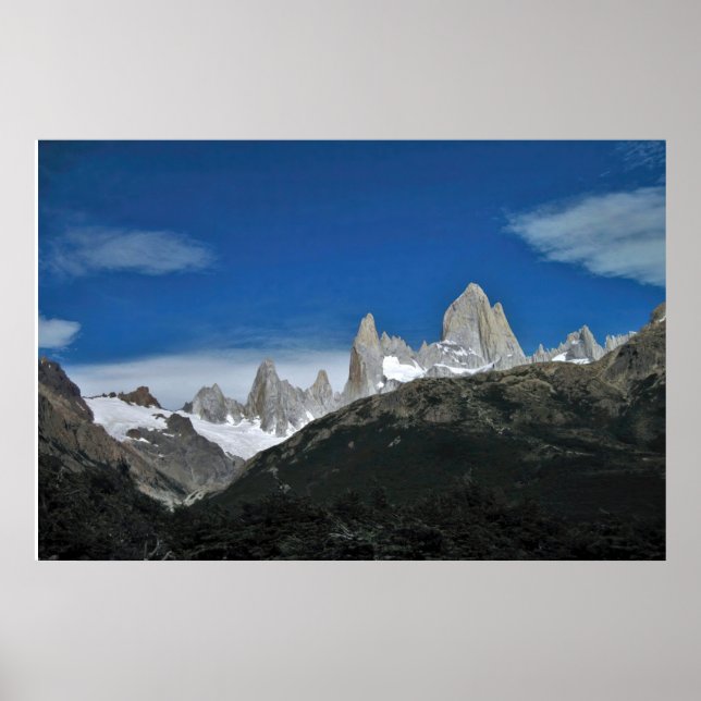 Das Fitz Roy Massif Poster (Vorne)