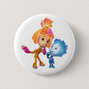 Das Fixies   Simka und Nolik Button