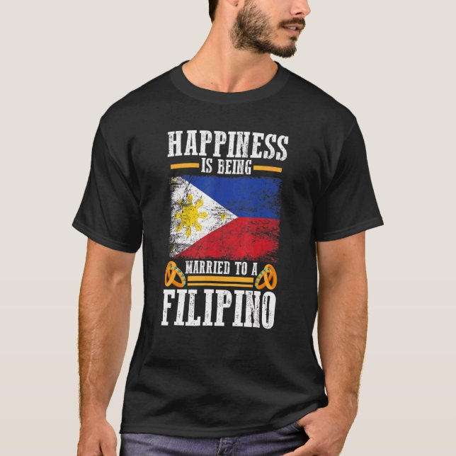 Das Flag-Glück der Philippinen ist auf ein T-Shirt (Vorderseite)