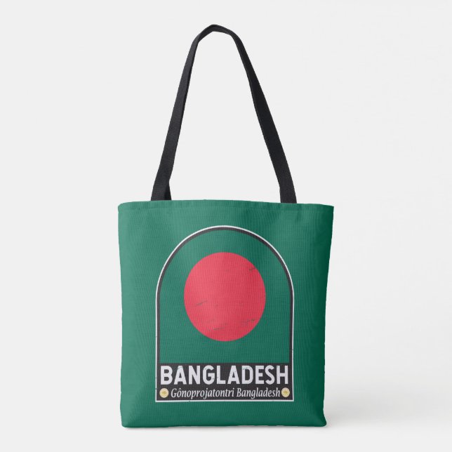 Das FlaggenEmblem von Bangladesch erschüttert Vint (Rückseite)