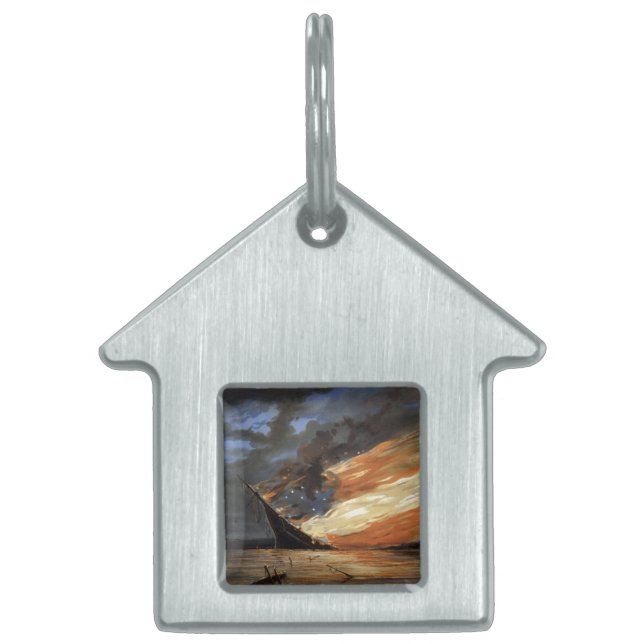 Das Flaggschiff des Zivilen Krieges gegen das Feue Tiermarke (Vorderseite)