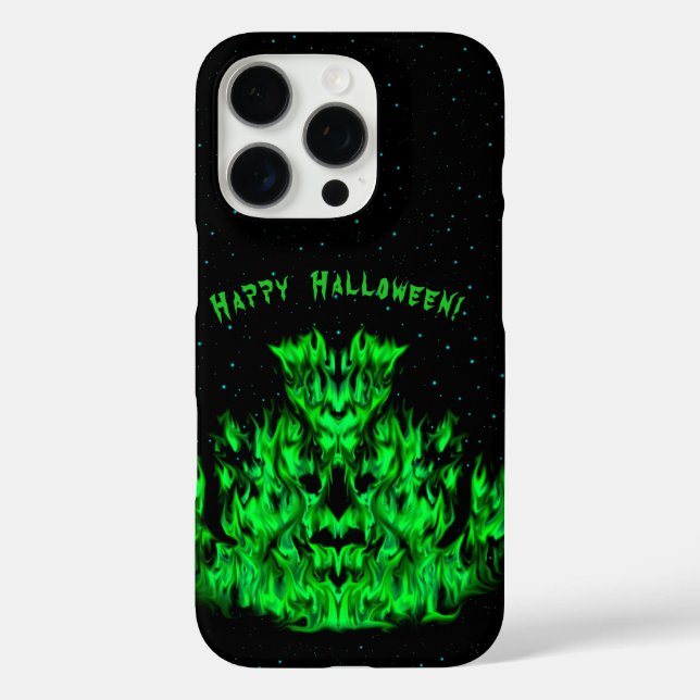Das Flammenmonster im Sternenhimmel Case-Mate iPhone Hülle (Rückseite)