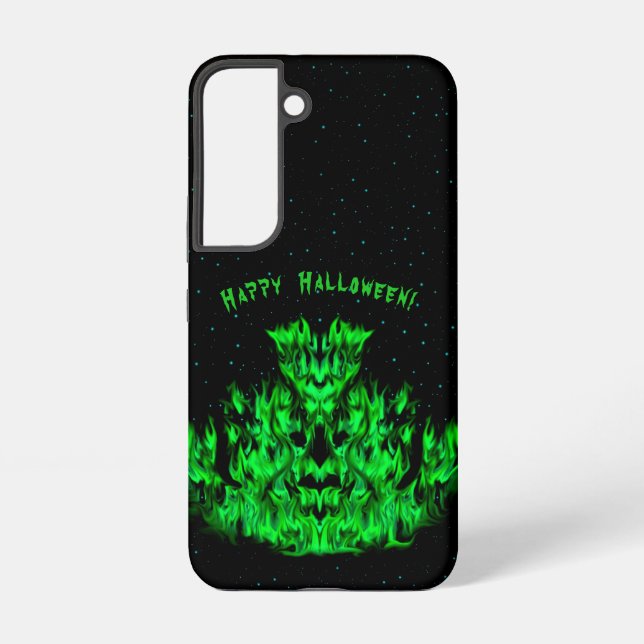 Das Flammenmonster im Sternenhimmel Samsung Galaxy Hülle (Rückseite)