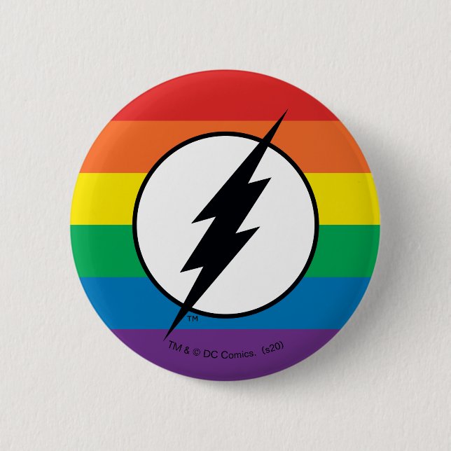 Das Flash-Rainbow-Logo Button (Vorderseite)