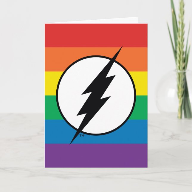 Das Flash-Rainbow-Logo Karte (Vorderseite)