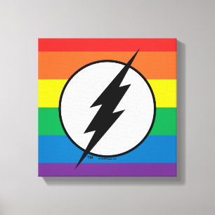 Das Flash-Rainbow-Logo Leinwanddruck