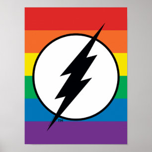 Das Flash-Rainbow-Logo Poster