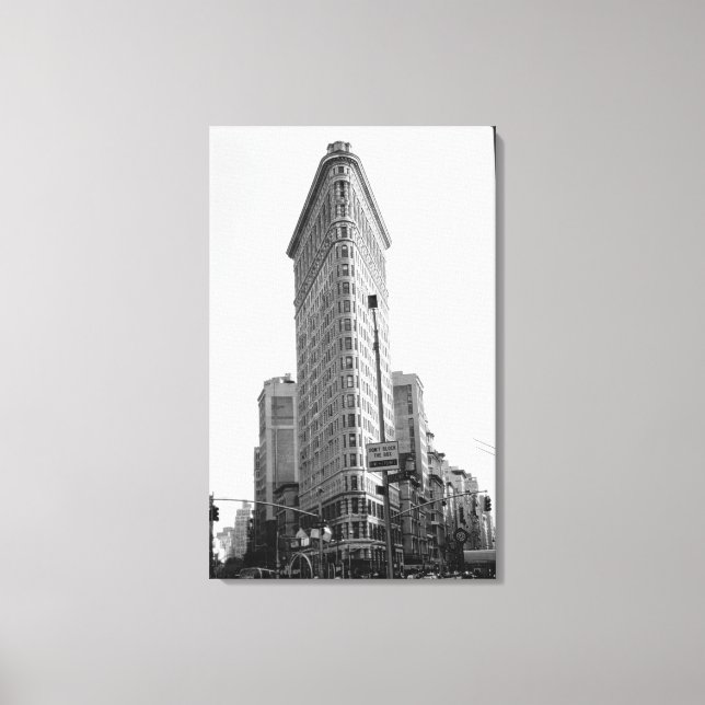Das Flatiron-Gebäude (Foto) Leinwanddruck (Vorderseite)