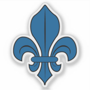 Das Fleur-de-lis-Symbol, Montreal-Flagge, Kanada Aufkleber