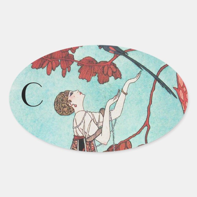 DAS FLIGHTLOSE, SCHÖNE SCHÖNHEITSENTWICKLER OVALE OVALER AUFKLEBER (Vorderseite)