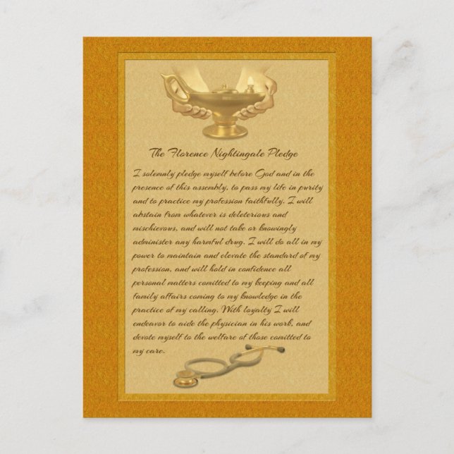 Das Florenzer Nachtigall-Versprechen Postkarte (Vorderseite)