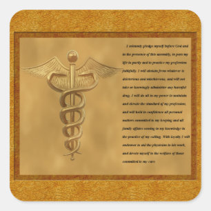 Das Florenzer Nachtigall-Versprechen Quadratischer Aufkleber