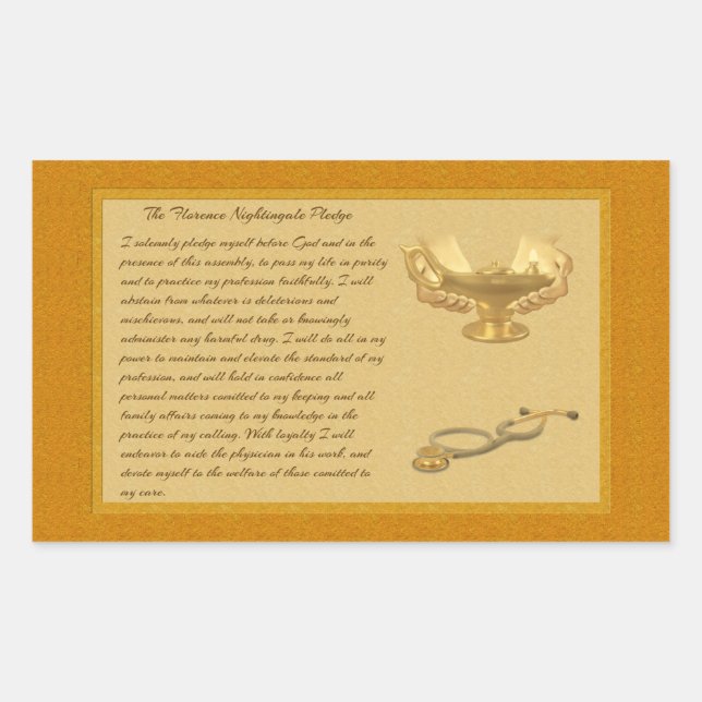 Das Florenzer Nachtigall-Versprechen Rechteckiger Aufkleber (Vorderseite)