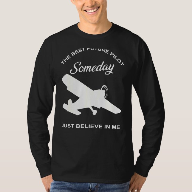 Das Flugzeug "Beste Zukunft" T-Shirt (Vorderseite)