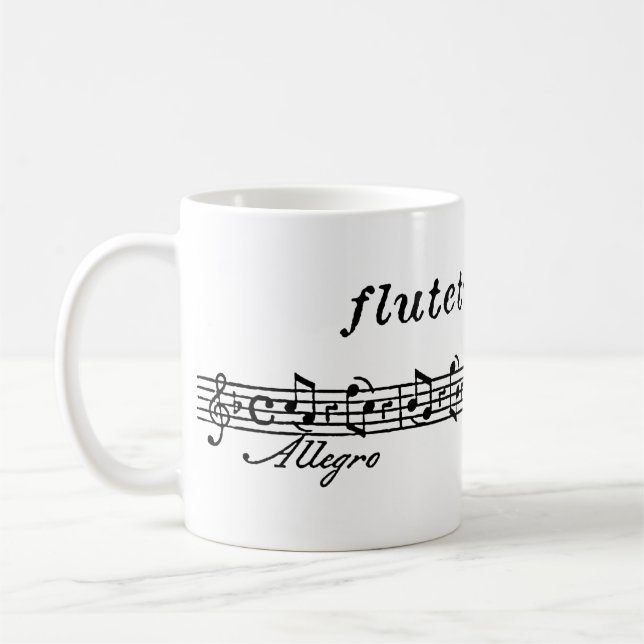 Das flutetunes.com-Logo Kaffeetasse (Links)