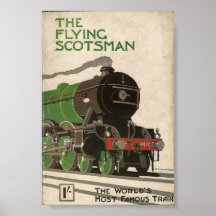 Das Flying Scotsman-Vintage-Poster