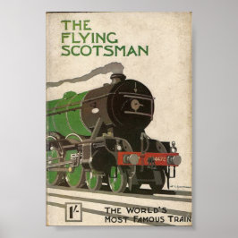 Das Flying Scotsman-Vintage-Poster Poster