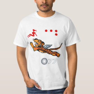 Das Flying Tigers WWII Nasen-Kunst T-Shirt