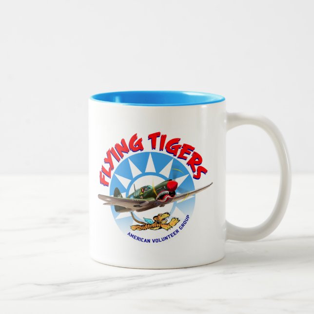 Das Flying Tigers Zweifarbige Tasse (Rechts)