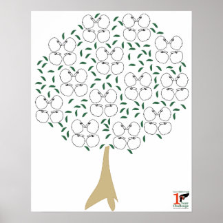 Das "Food 1 Year Challenge Tracking Poster" Ihres  Poster