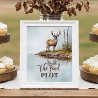 Das Food Plot Jagd Party Food Table Sign
