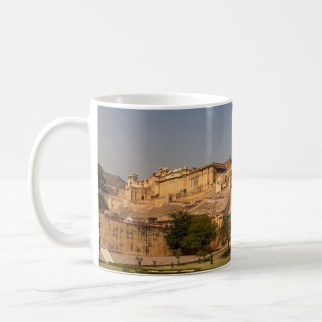 Das Fort Amber bei Jaipur in Indien Kaffeetasse (Links)