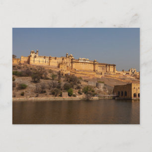 Das Fort Amber bei Jaipur in Indien Postkarte