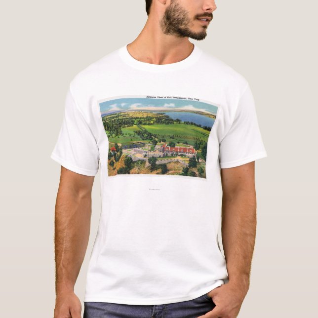 Das Fort, See Champlain im Abstand T-Shirt (Vorderseite)