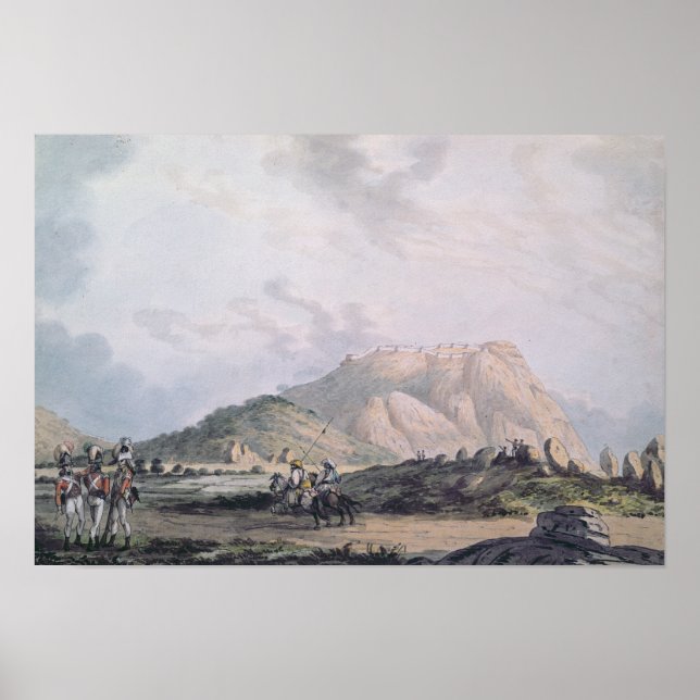 Das Fort von Nandidong während des dritten Mysore Poster (Vorne)