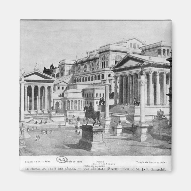 Das Forum der Antike Magnet (Vorne)