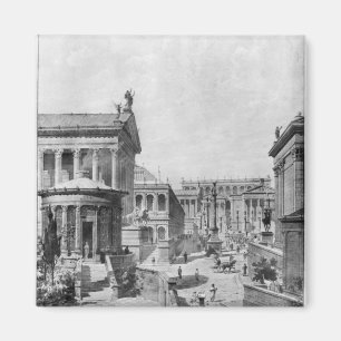 Das Forum der Antike von 1914 Magnet