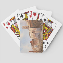Das Forum der Antike (von Ippolito Caffi) Spielkarten