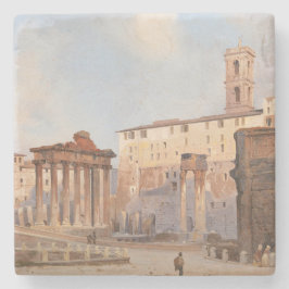 Das Forum der Antike (von Ippolito Caffi) Steinuntersetzer