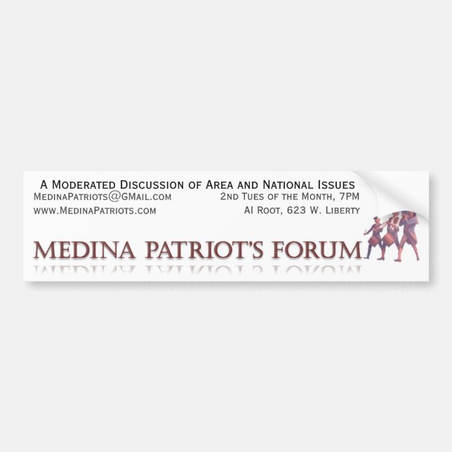 Das Forum Medina-Patrioten Autoaufkleber (Vorne)