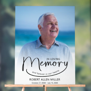 Das Foto der Gedächtnisbeerdigung Acrylschild