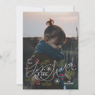 Das Foto der Saison Feiertagskarte