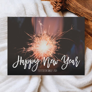 Das Foto der Typografie-Glitzern zum neuen Jahr Feiertagspostkarte