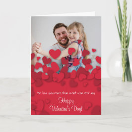 Das Foto-Karten-Herzen 2 des Valentines Karte