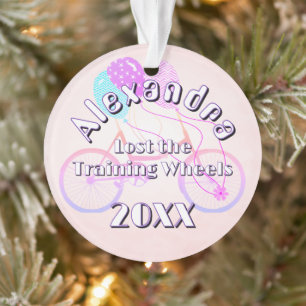 Das Foto "Trainingsräder" auf der Rückseite verlor Ornament