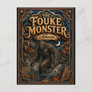 Das Fouke-Monster Arkansas Popcut Legenden Postkarte