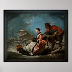 Das Four Seasons by Winter von François Boucher Poster