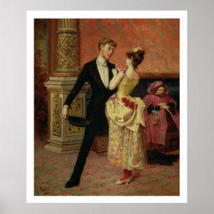 Das Foyer des Lyceum Theaters (Öl auf Leinwand) Poster