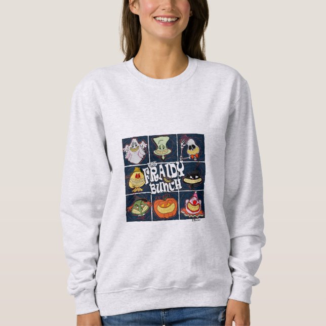 Das Fraidy Bunch Cartoon Halloween Sweatshirt (Vorderseite)