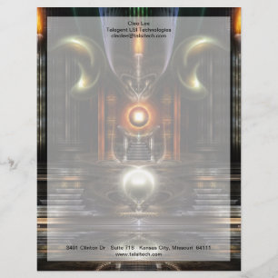 Das Fraktal Throne Room Art Briefkopf