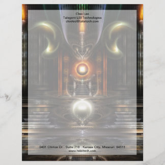 Das Fraktal Throne Room Art Briefkopf