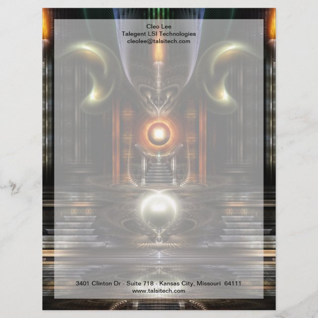 Das Fraktal Throne Room Art Briefkopf (Vorderseite)