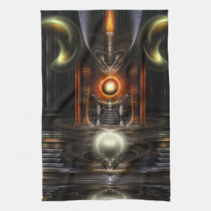 Das Fraktal Throne Room Art Handtuch