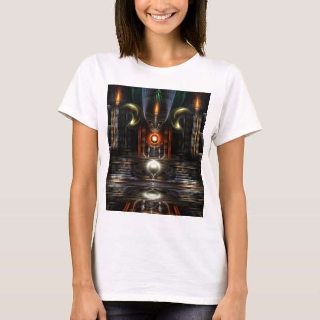 Das Fraktal Throne Room Art T-Shirt (Vorderseite)