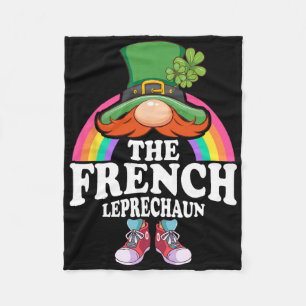 Das französische Leprechaun St Patricks Day Kostüm Fleecedecke