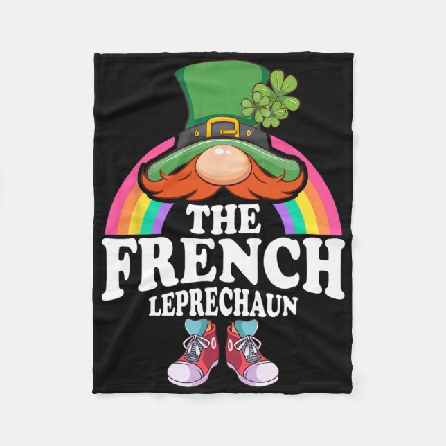Das französische Leprechaun St Patricks Day Kostüm Fleecedecke (Vorderseite)